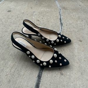 Alex Marie kitten heels pearl embellished